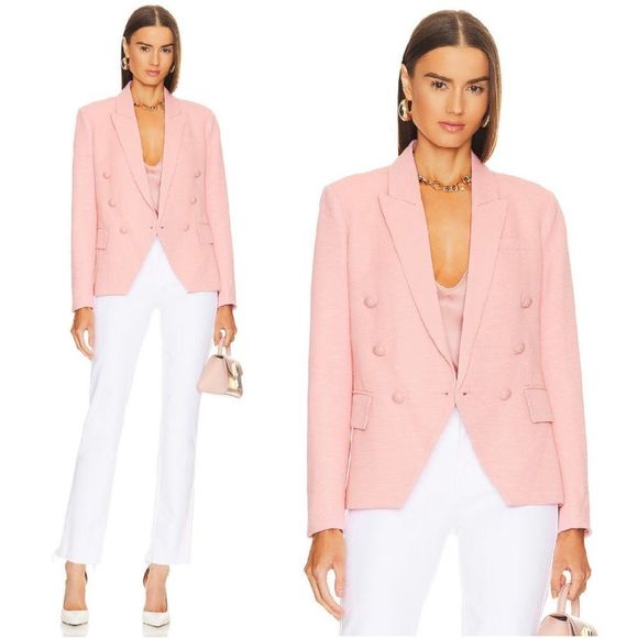 L'AGENCE Jackets & Blazers - NWT L'AGENCE Kenzie Pink Double Breasted Blazer Jacket - Size 4